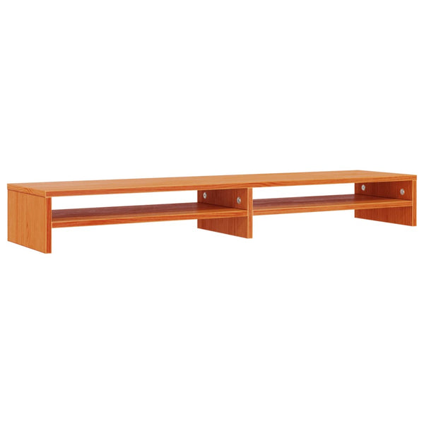 Monitorständer Kiefer Massivholz Wachsbraun 100cm