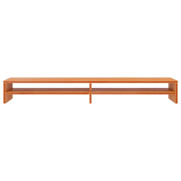 Monitorständer Kiefer Massivholz Wachsbraun 100cm
