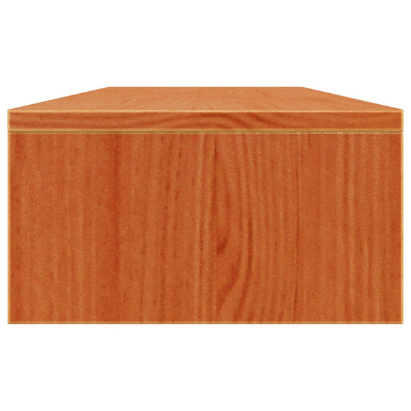 Monitorständer Kiefer Massivholz Wachsbraun 100cm