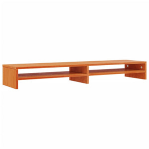 Monitorständer Kiefer Massivholz Wachsbraun 100cm