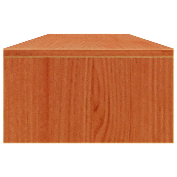 Monitorständer aus Kiefernholz, Wachsbraun, 100 cm