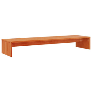 Monitorständer aus Kiefernholz, Wachsbraun, 100 cm