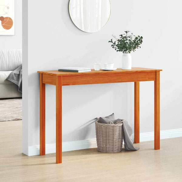 Konsolentisch Wachsbraun Kiefer Massivholz 110 cm