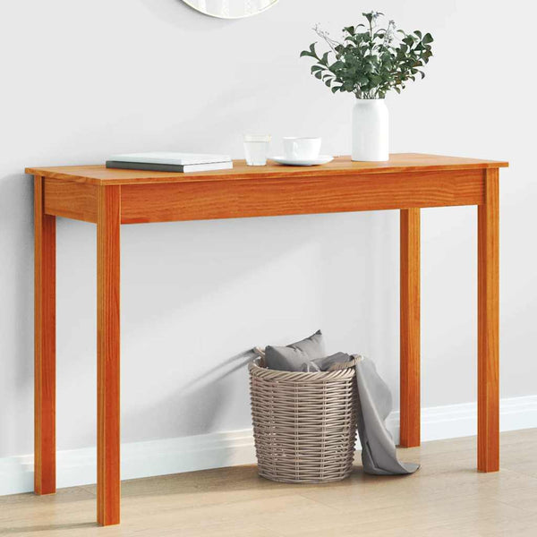 Konsolentisch Wachsbraun Kiefer Massivholz 110 cm