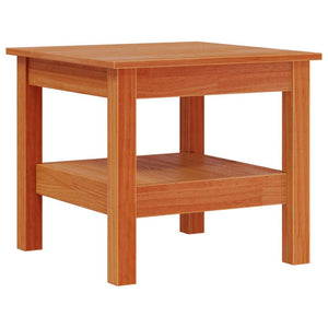 Couchtisch Kiefer Massivholz 45x45 cm Wachsbraun