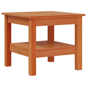 Couchtisch Kiefer Massivholz 45x45 cm Wachsbraun