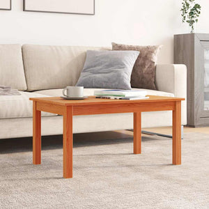 Couchtisch Massivholz Kiefer Wachsbraun 80x50 cm