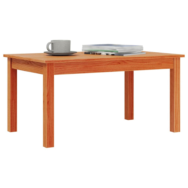 Couchtisch Massivholz Kiefer Wachsbraun 80x50 cm