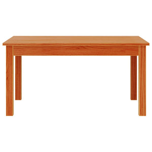 Couchtisch Massivholz Kiefer Wachsbraun 80x50 cm