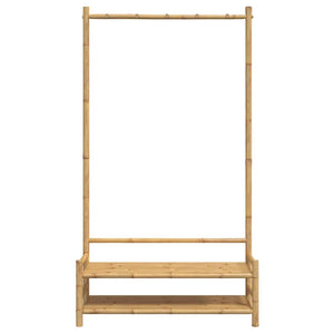 Kleiderständer Bambus mit Ablagen 103x40x183 cm