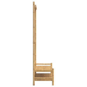 Kleiderständer Bambus mit Ablagen 103x40x183 cm