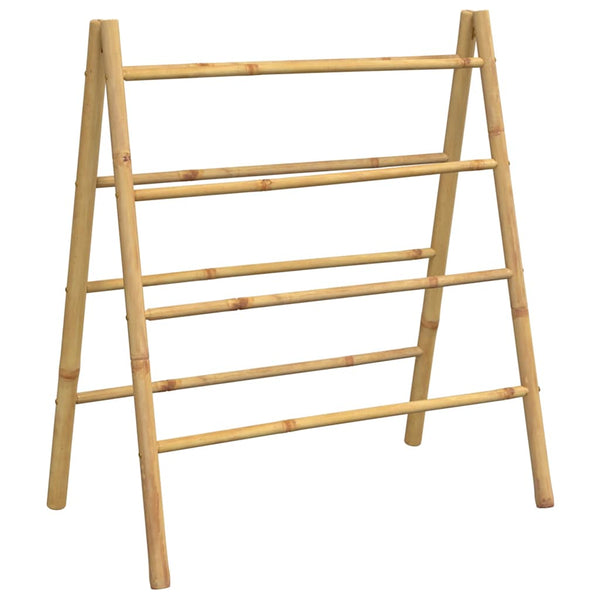 Doppel Handtuchleiter Bambus, 4 Sprossen