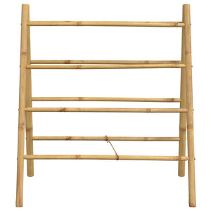 Doppel Handtuchleiter Bambus, 4 Sprossen