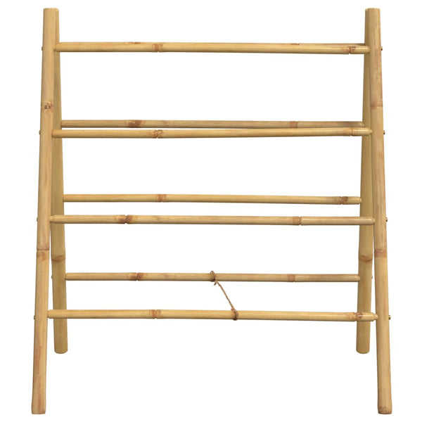 Doppel Handtuchleiter Bambus, 4 Sprossen