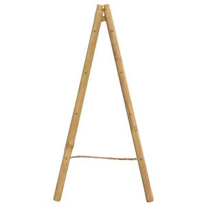 Doppel Handtuchleiter Bambus, 4 Sprossen
