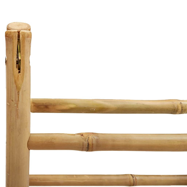 Doppel Handtuchleiter Bambus, 4 Sprossen