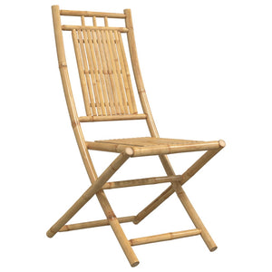 Klappbare Gartenstühle 2er Set Bambus