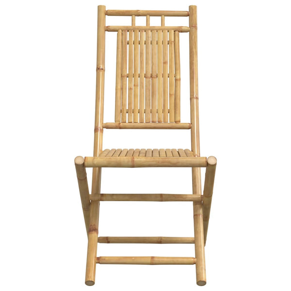 Klappbare Gartenstühle 2er Set Bambus