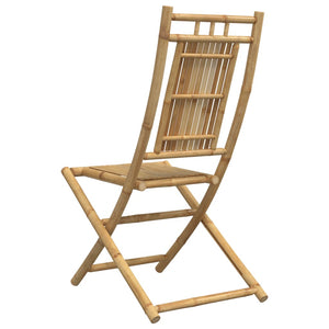 Klappbare Gartenstühle 2er Set Bambus