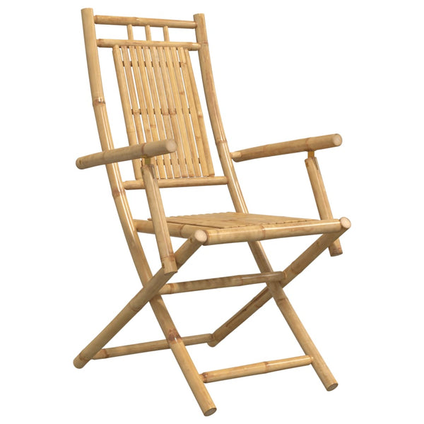 Klappbare Gartenstühle 2er Set Bambus