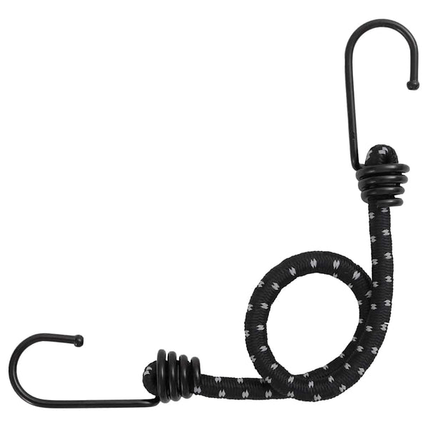 Reflektierende Gummiseile mit Haken, 38 cm, 50 Stk.
