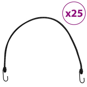 Reflektierende Gummiseile mit Haken, 88 cm, 25 Stk.