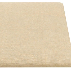 Wandpaneele Kopfteil Creme Stoff 12er Set