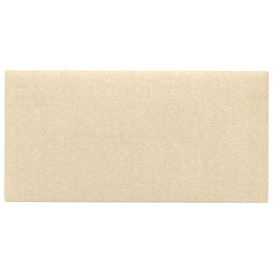 Wandpaneele Kopfteil Creme Stoff 12er Set