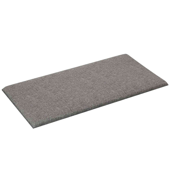 Wandkopfteile Hellgrau Stoff, 12 Stk. 30x15cm