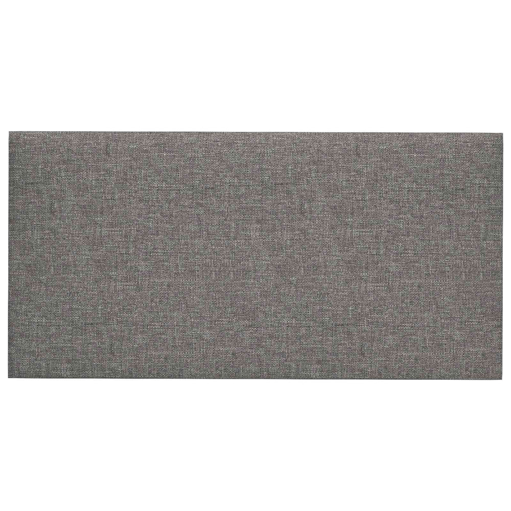 Wandkopfteile Hellgrau Stoff, 12 Stk. 30x15cm