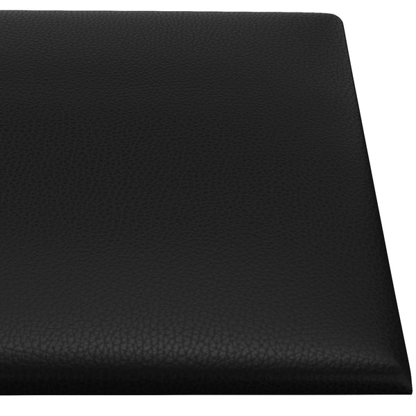 Wandkopfteile Schwarz 30x15cm, 12er Set