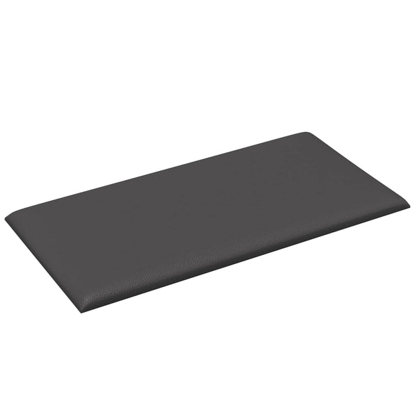 Wandkopfteile Grau Stoff 30x15cm 12er Set