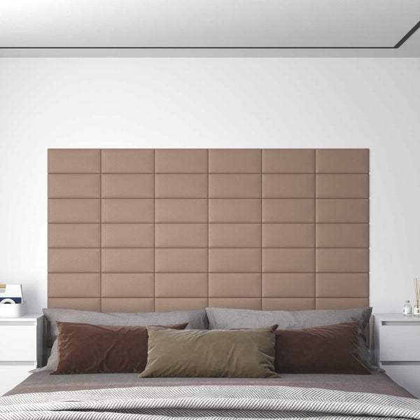Wandpaneele Cappuccino Stoff 30x15cm, 12 Stk.