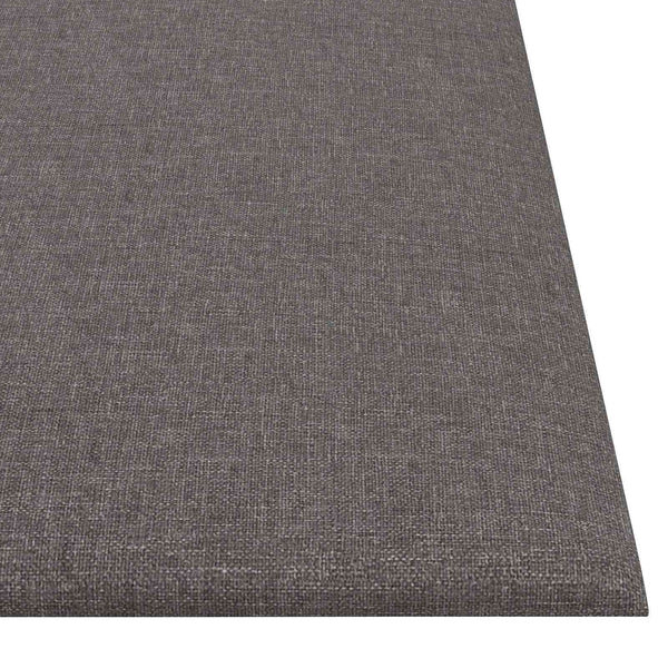vidaXL Têtes de lit murales 12 pcs Gris clair 30 x 30 cm Tissu