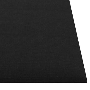 Wandpaneele Kopfteil Schwarz 30x30cm, 12 Stk.