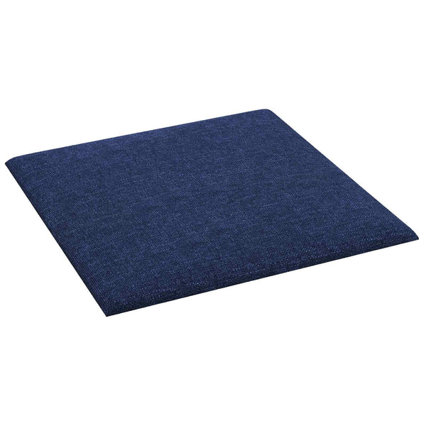Wandpaneele Kopfteil Stoff Blau 30x30cm 12 Stk.