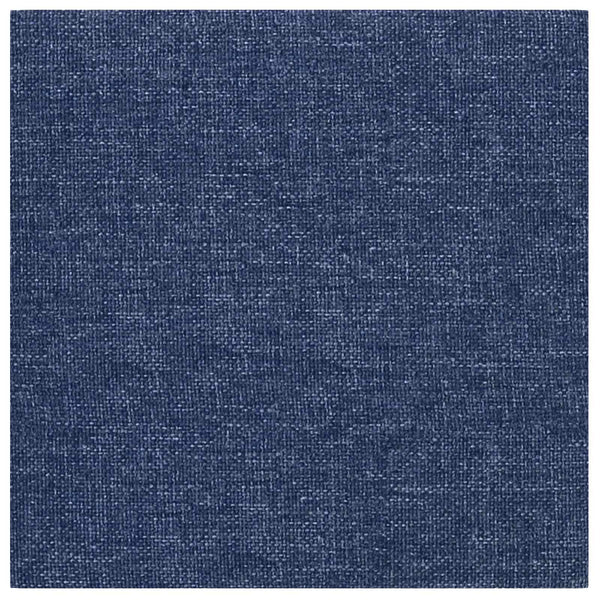 Wandpaneele Kopfteil Stoff Blau 30x30cm 12 Stk.