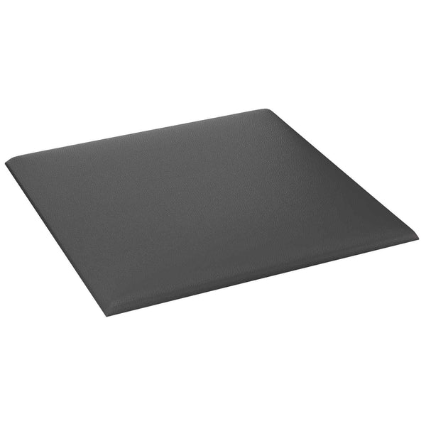Wandkopfteile Grau Stoff 30x30cm, 12 Stk.