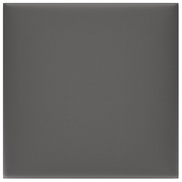 Wandkopfteile Grau Stoff 30x30cm, 12 Stk.