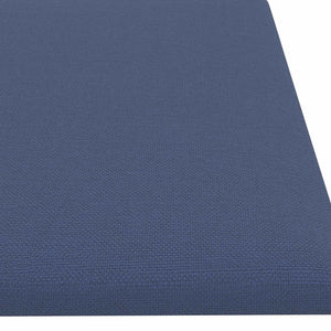 Wandkopfteile Blau Stoff 60x15cm, 12er Set