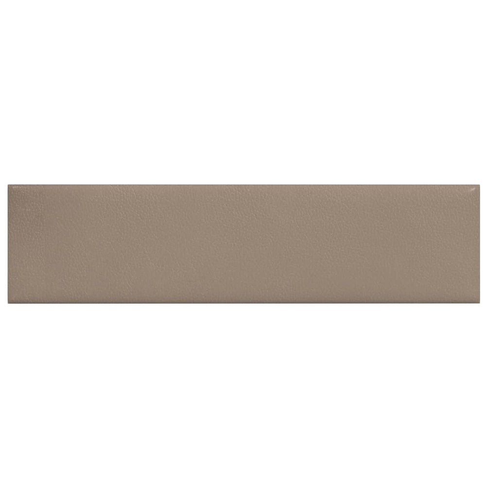 Wandkopfteile Cappuccino Stoff 60x15cm, 12er Set