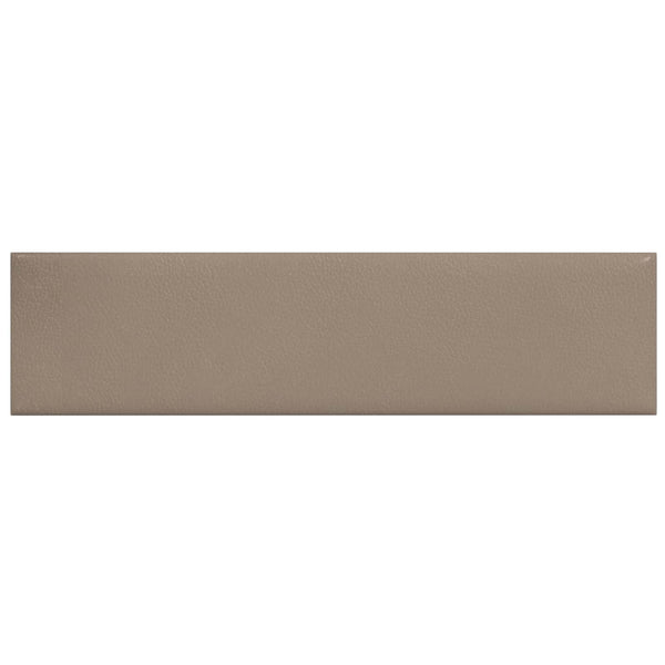 Wandkopfteile Cappuccino Stoff 60x15cm, 12er Set