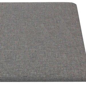 vidaXL Têtes de lit murales 12 pcs Gris clair 60 x 30 cm Tissu