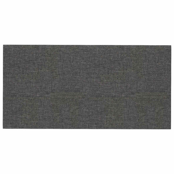 Wandkopfteile Dunkelgrau Stoff 60x30cm, 12er Set