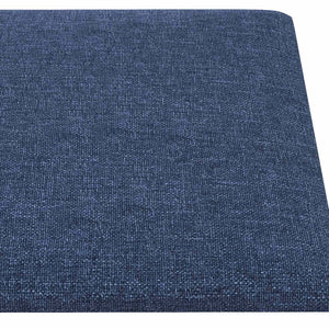 Wandkopfteile Stoff Blau 60x30cm 12er Set