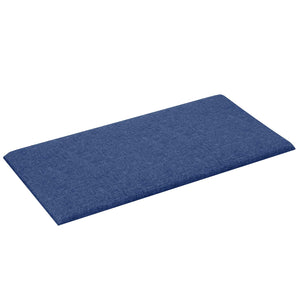 Wandkopfteile Stoff Blau 60x30cm 12er Set