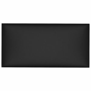 Wandkopfteile Schwarz Stoff 60x30cm 12er Set
