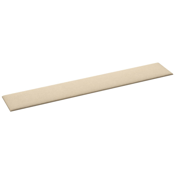 Wandpaneele Creme Stoff 90x15cm, 12er Set