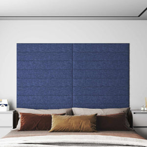 Wandkopfteile Blau 90x15 cm, 12 Stk.