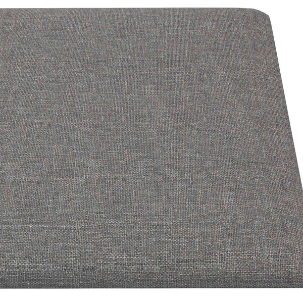 Wandpaneele Kopfteil Hellgrau Stoff 90x30cm, 12 Stk.
